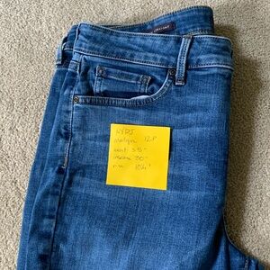 NYDJ Marilyn straight legged jeans, SIZE 12P- VGUC